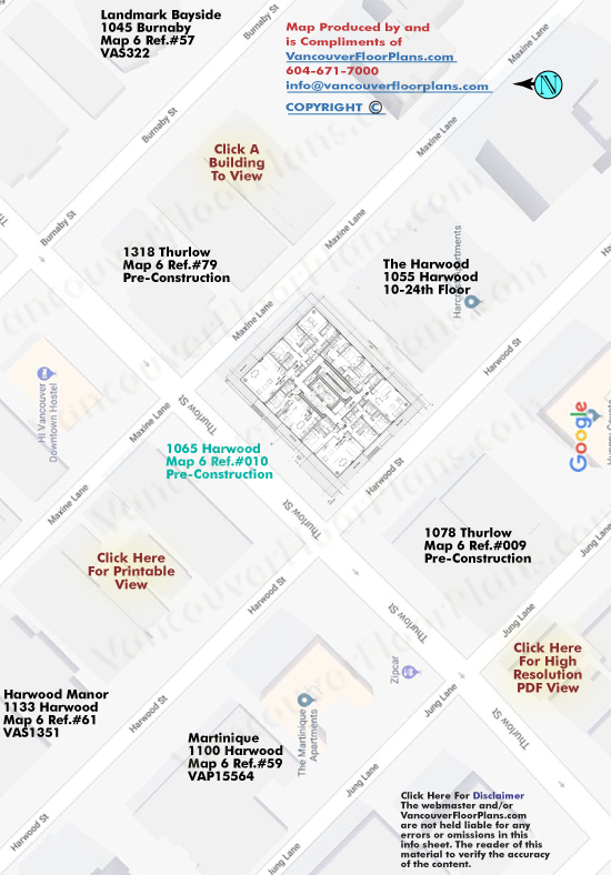 1065 Harwood Site Map