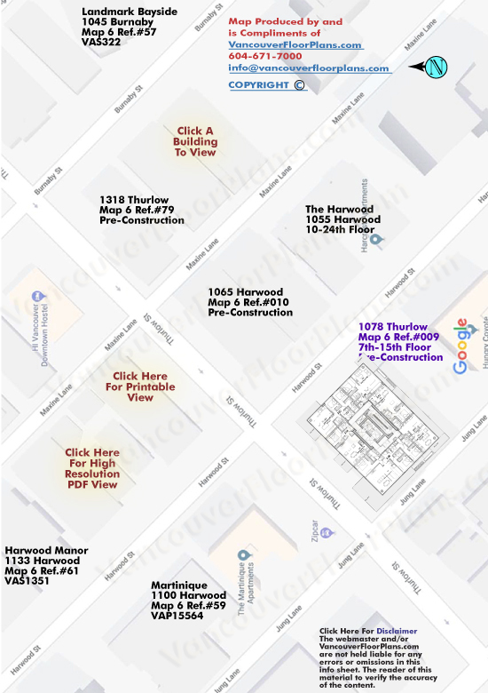 1065 Harwood Site Map