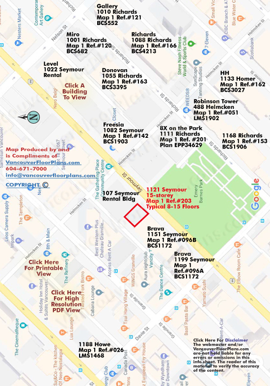 1121 Seymour Site Map