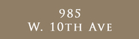 985 W. 10th Logo
               